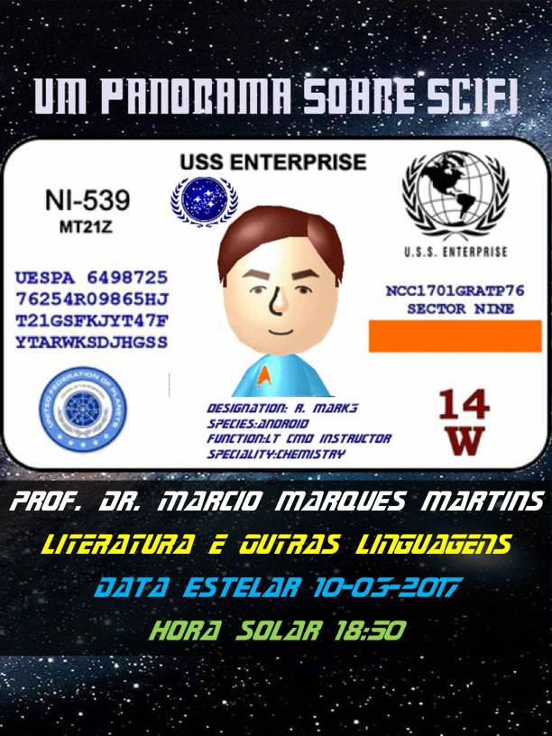 palestra ficção científica disciplina Letras